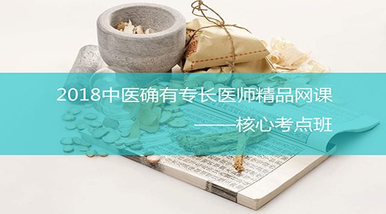 2018中醫(yī)確有專長醫(yī)師精品網(wǎng)課-核心考點班