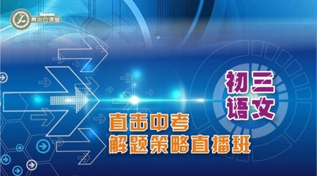 初三语文直击中考解题策略直播班