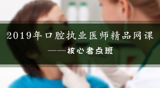 2019年口腔執(zhí)業(yè)醫(yī)師精品網(wǎng)課--核心考點班