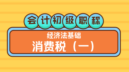 会计初级职称《经济法基础》王建元老师 消费税（一）