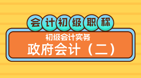 会计初级职称《初级会计实务》李琳老师 政府会计（二）